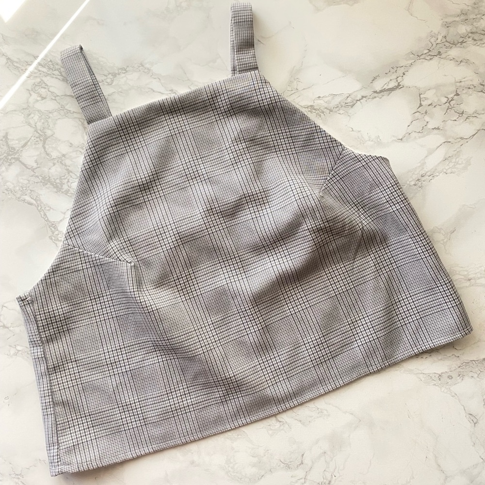 Vintage Sky Grey Crop Top